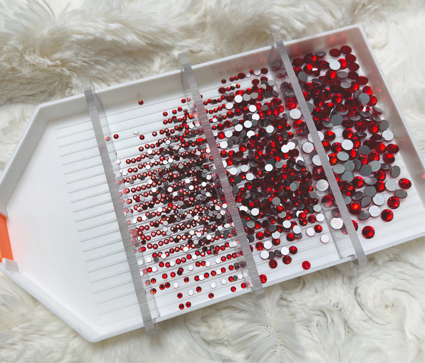 White Bling it Tray with Dividers