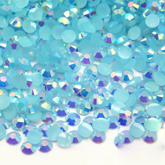 Jelly Light Sapphire AB Non-Hotfix Resin Rhinestone – product image 1