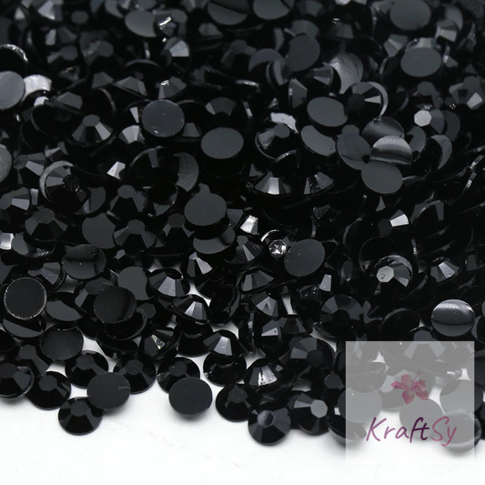 Black Non-Hotfix Resin Rhinestone