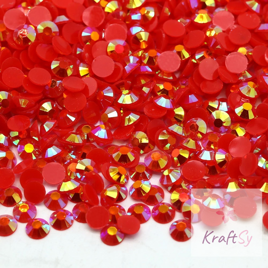 Jelly Siam AB Non-Hotfix Resin Rhinestone