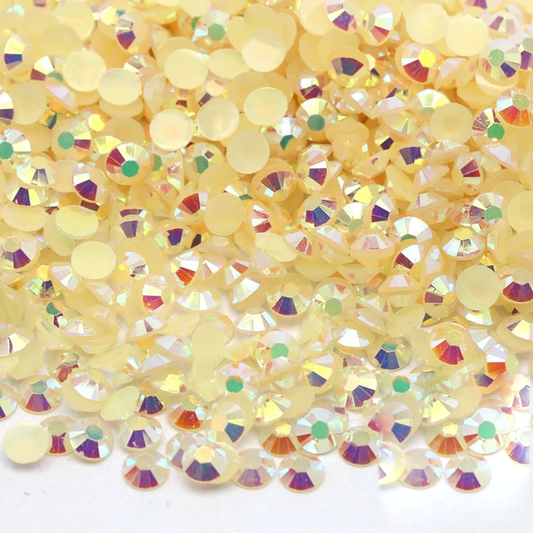 Jelly Light Peach AB Non-Hotfix Resin Rhinestone – product image 1