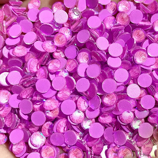 Luminous Purple AB Flatback Glass Rhinestone – product image 1