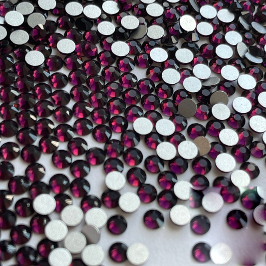 Amethyst Flatback Glass Rhinestone – product image 1