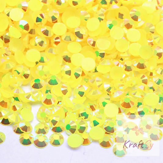 Jelly Citrine AB Non-Hotfix Resin Rhinestone